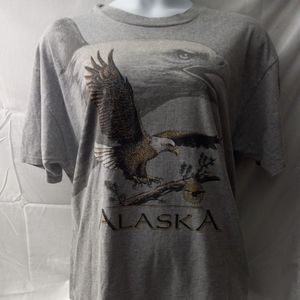 Vintage 1993 Alaska Bald Eagle Double Sided Single Stitch Preservation Shirt USA